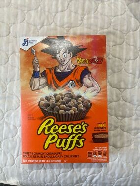 Reese's Puffs Cereal Box Dragon Ball Z